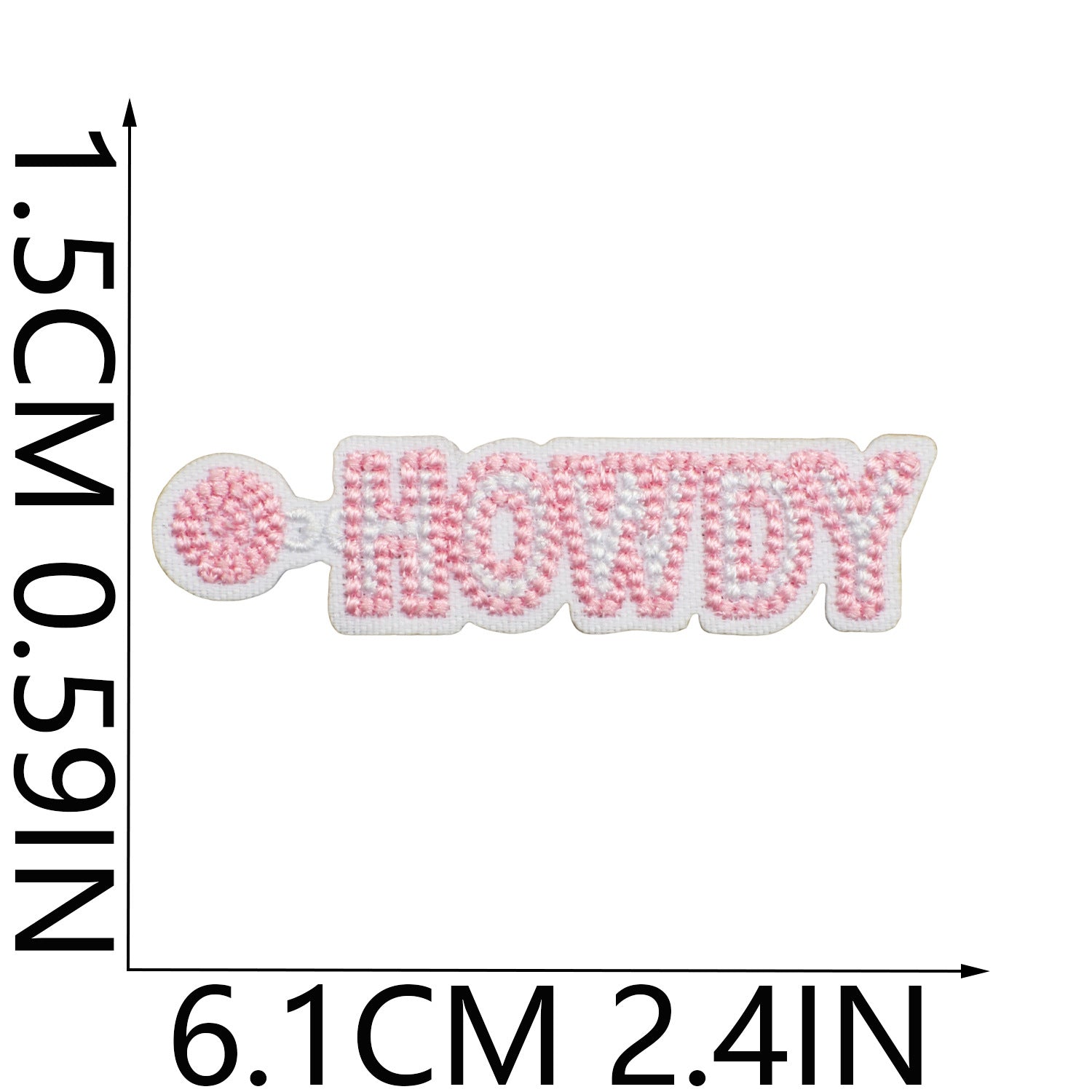 Wholesale Western Denim Embroidery Cloth Sticker FS